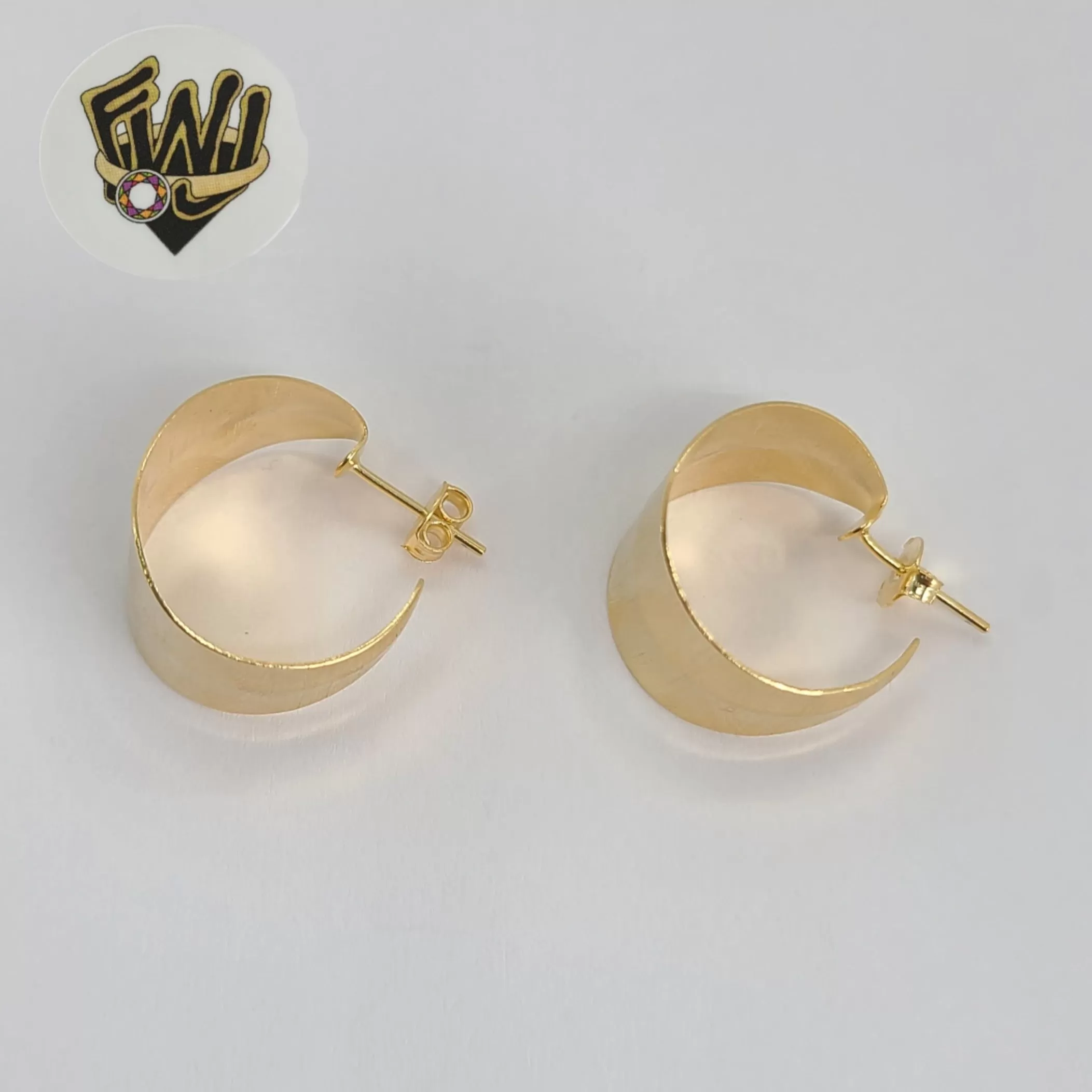 (1-2975-5) Gold Laminate - Chunky Half Hoops - BGF