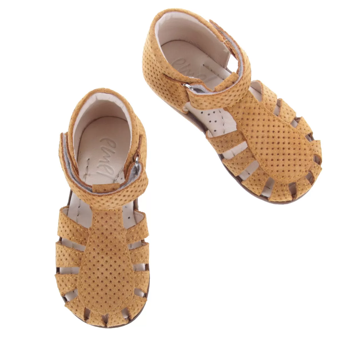 (1151B-1) Emel yellow closed sandals