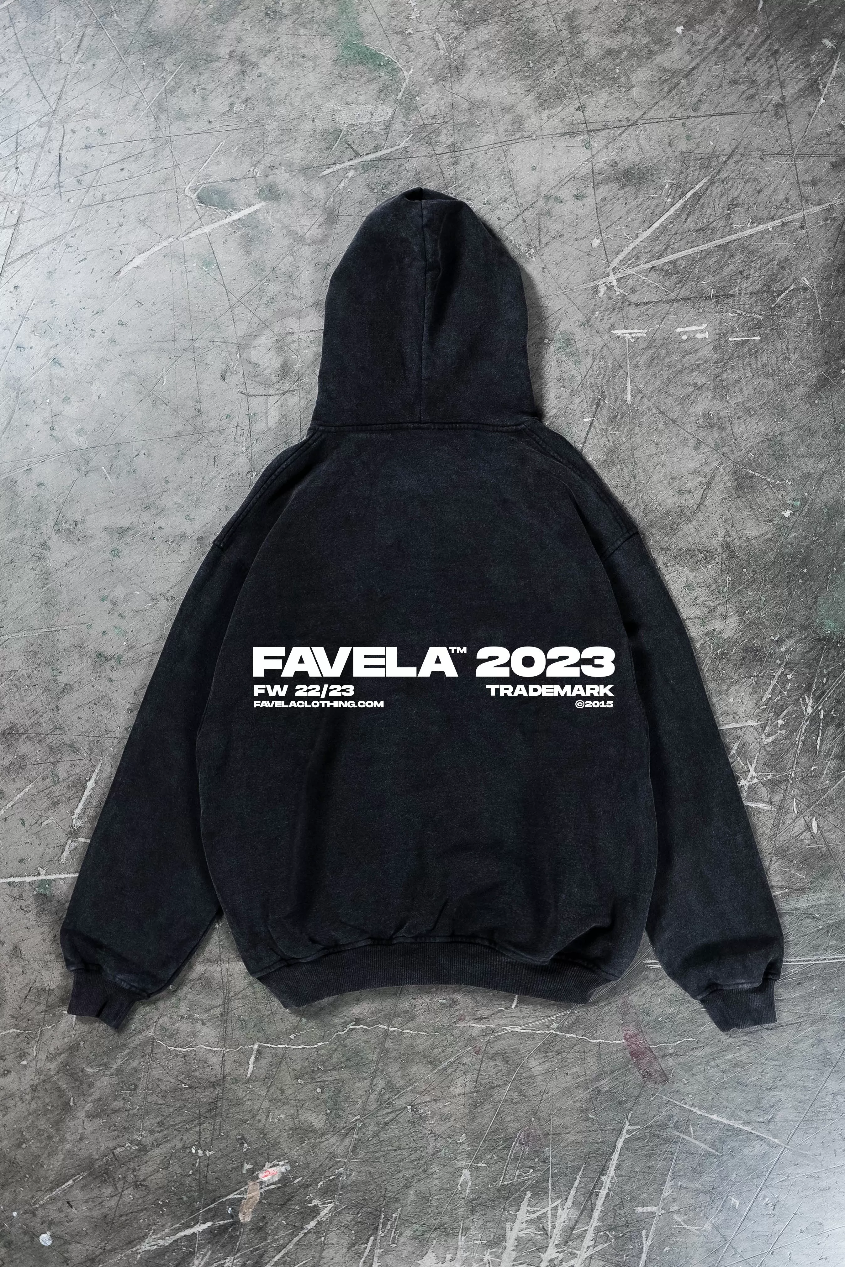 2023 BLACK WASHED FRONTZIP