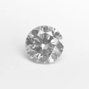 2.10ct 8.18x8.15x5.06mm SI3 Fancy Grey Round Brilliant 19417-01