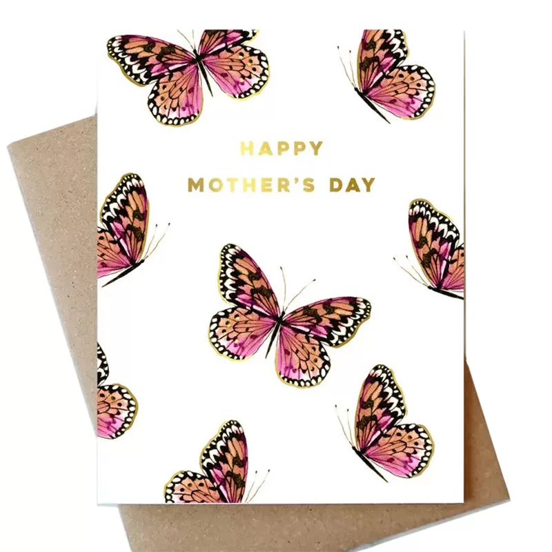 ABIGAIL JAYNE DESIGN | Pink Butterfly Mother's Day Card