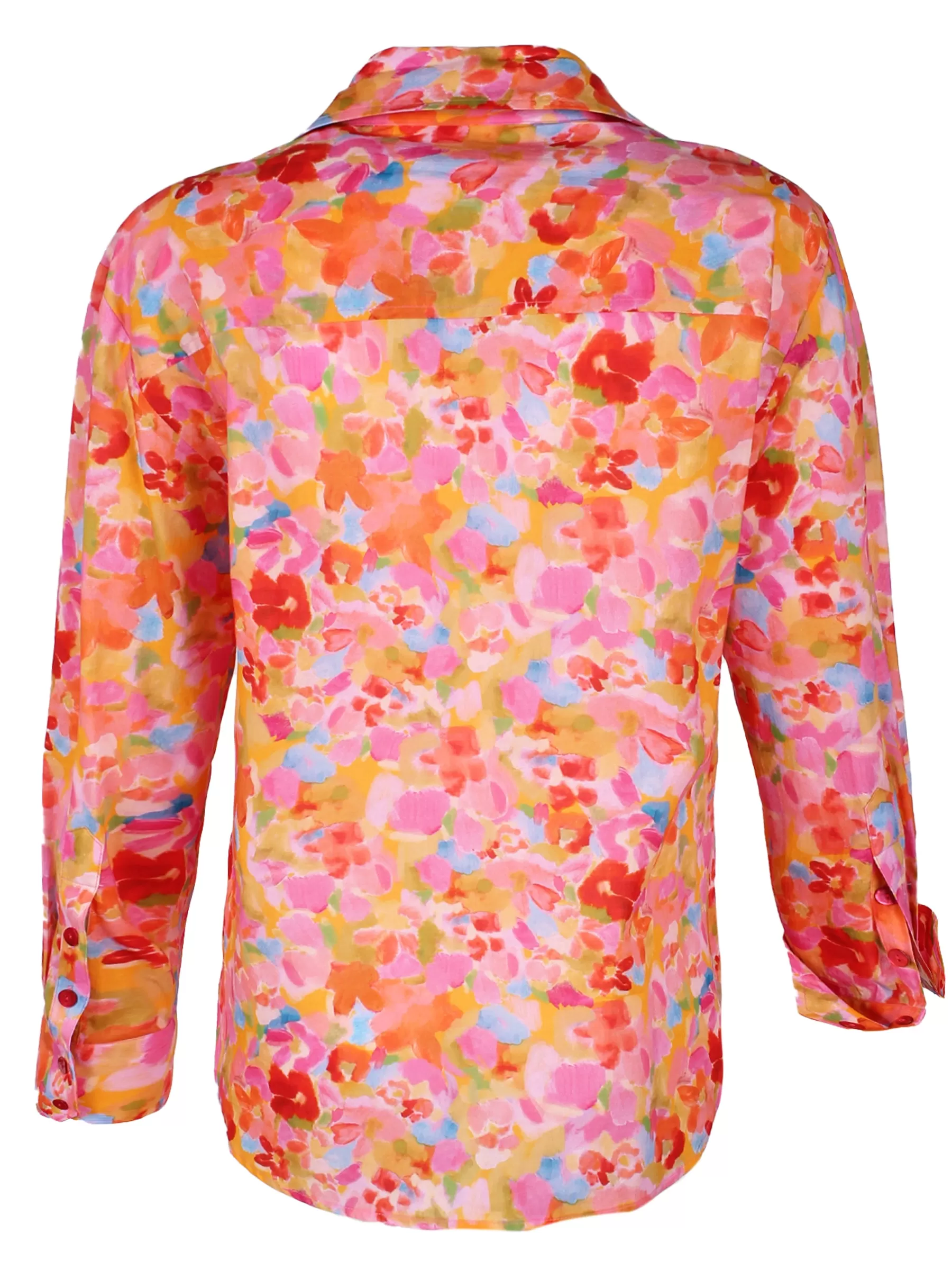 Andie Shirt Pink & Orange Capri Floral Print