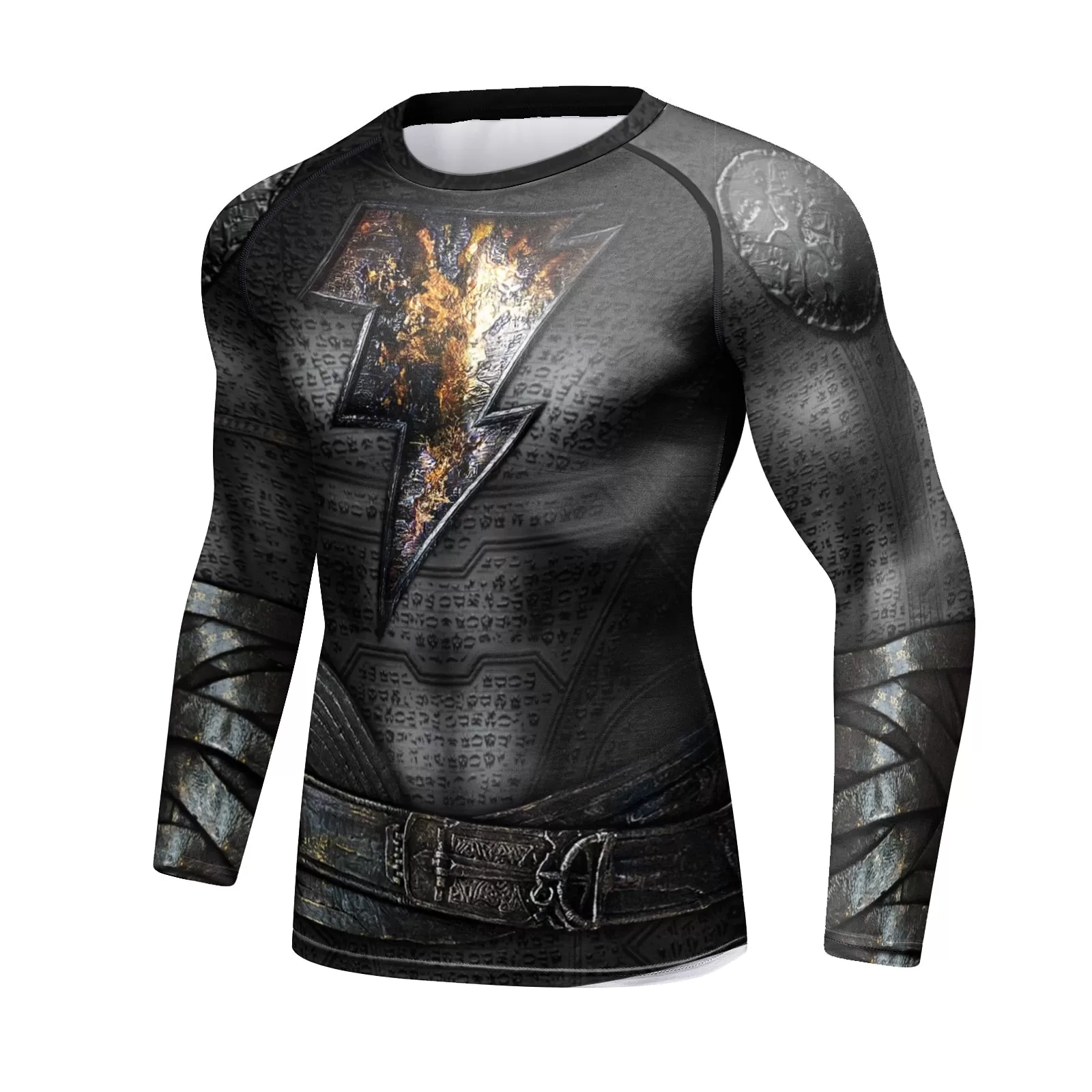 Black Adam Elite Long Sleeve Compression Rashguard