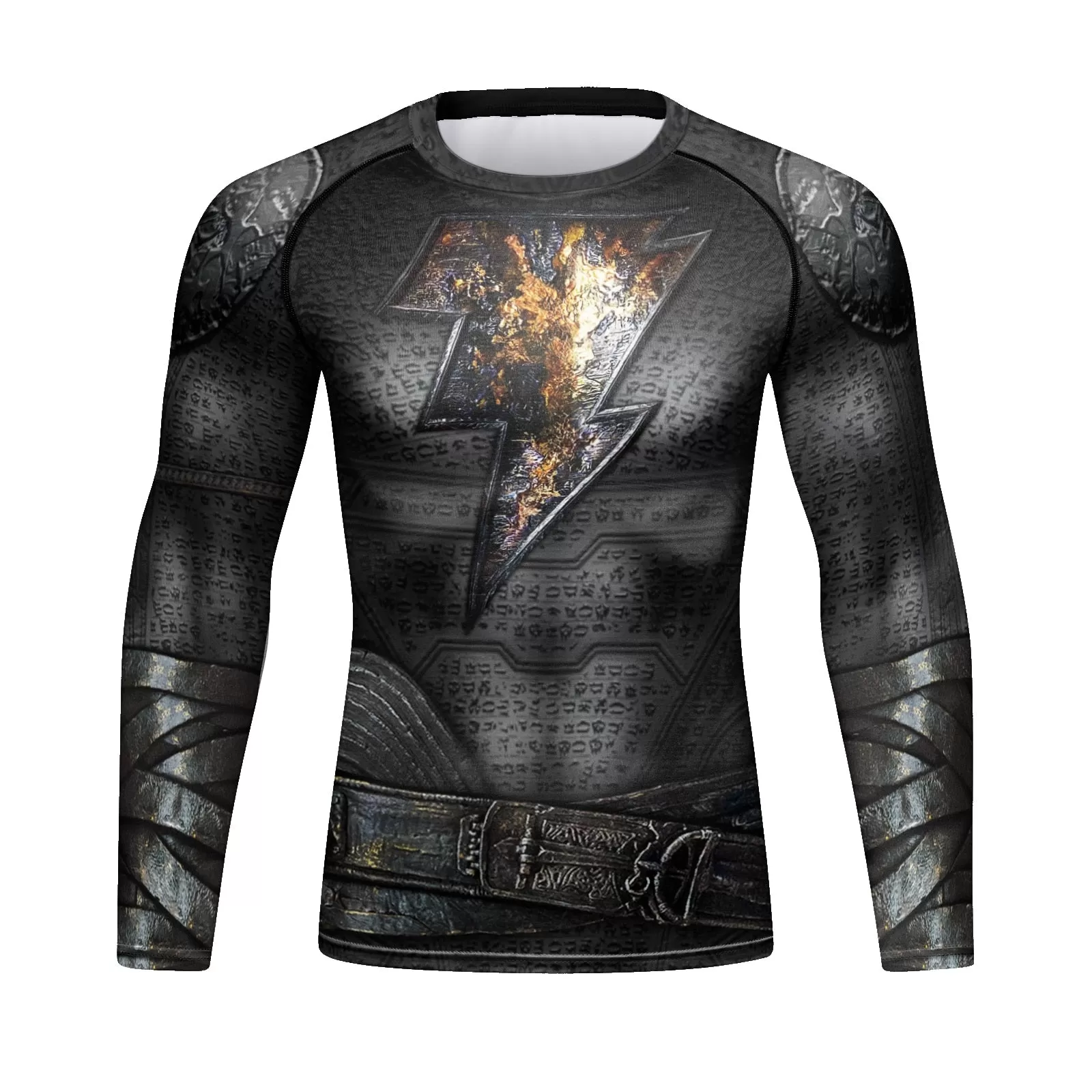 Black Adam Elite Long Sleeve Compression Rashguard