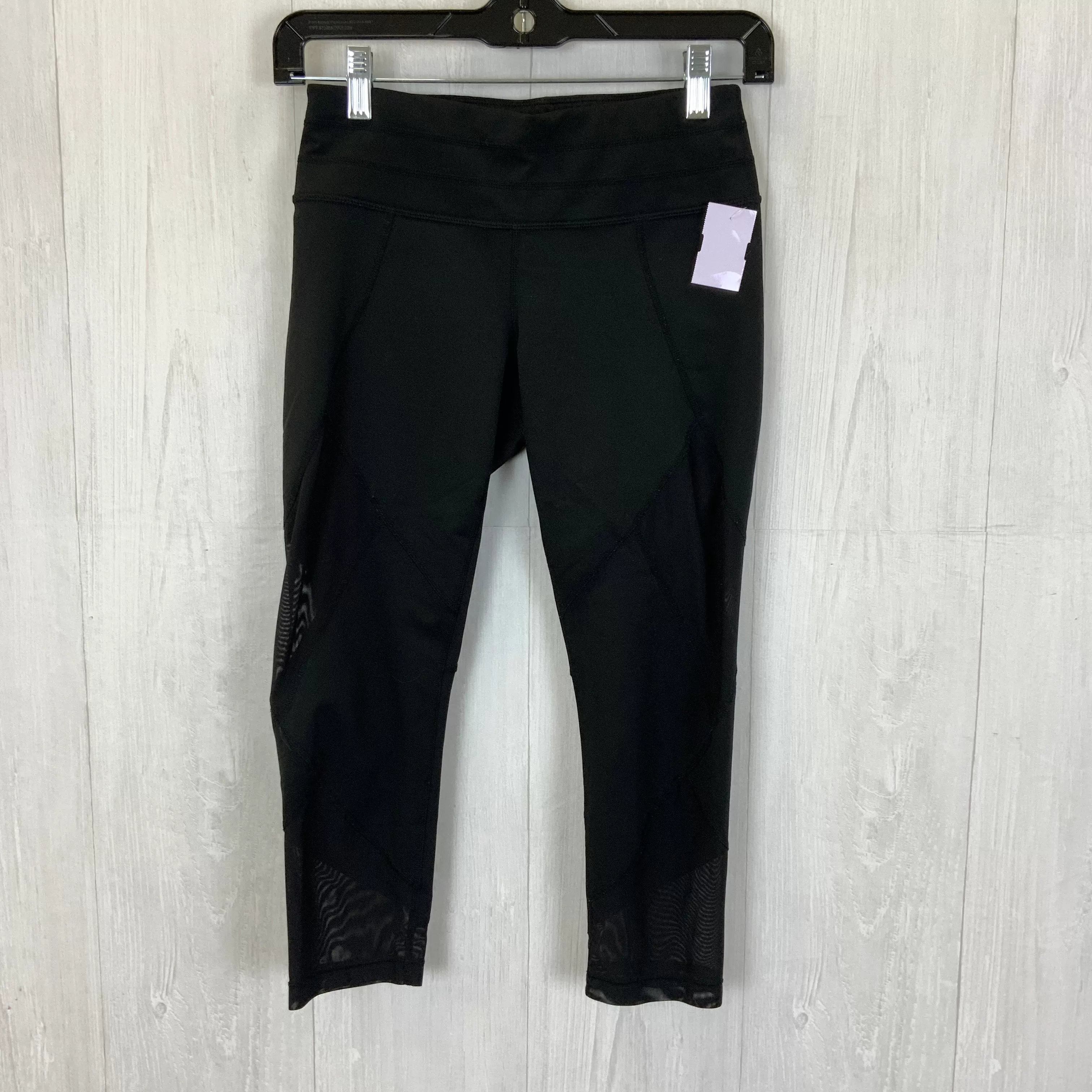 Black Athletic Leggings Capris Athleta, Size Xs