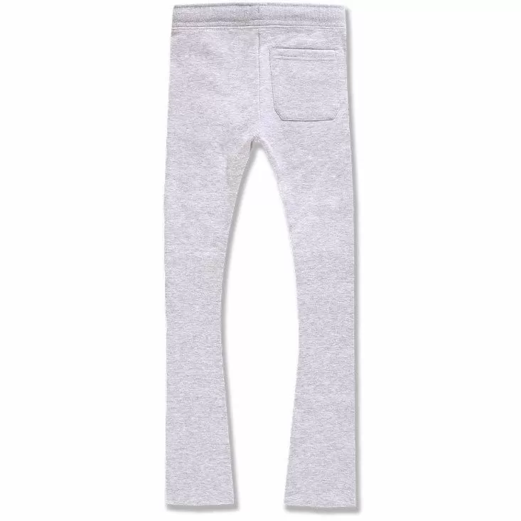 Boys Jordan Craig Uptown Stacked Sweatpants (Heather Grey) 8821LB