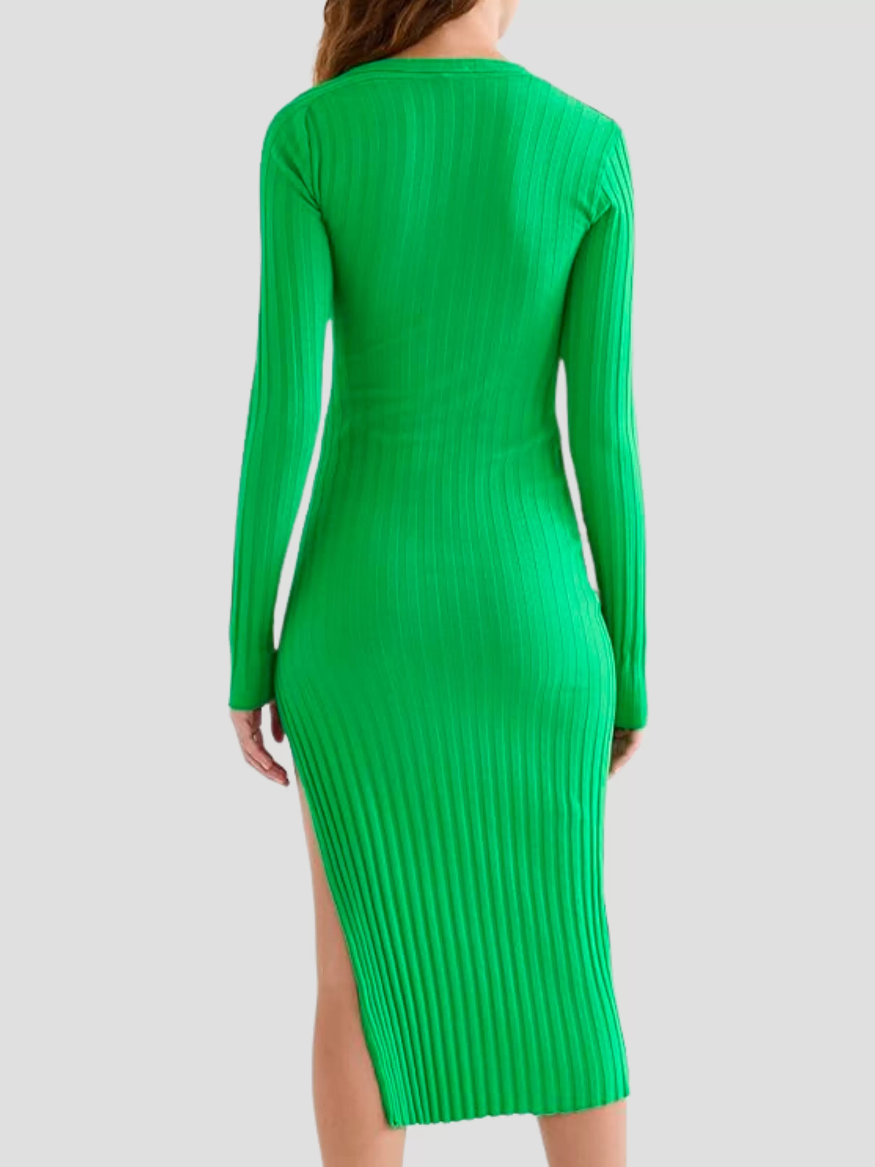 Capri Midi Dress in Lime Green