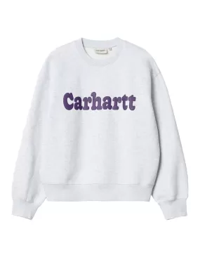 Carhartt WIP Bubbles Sweatshirt Grey Heather / Cassis