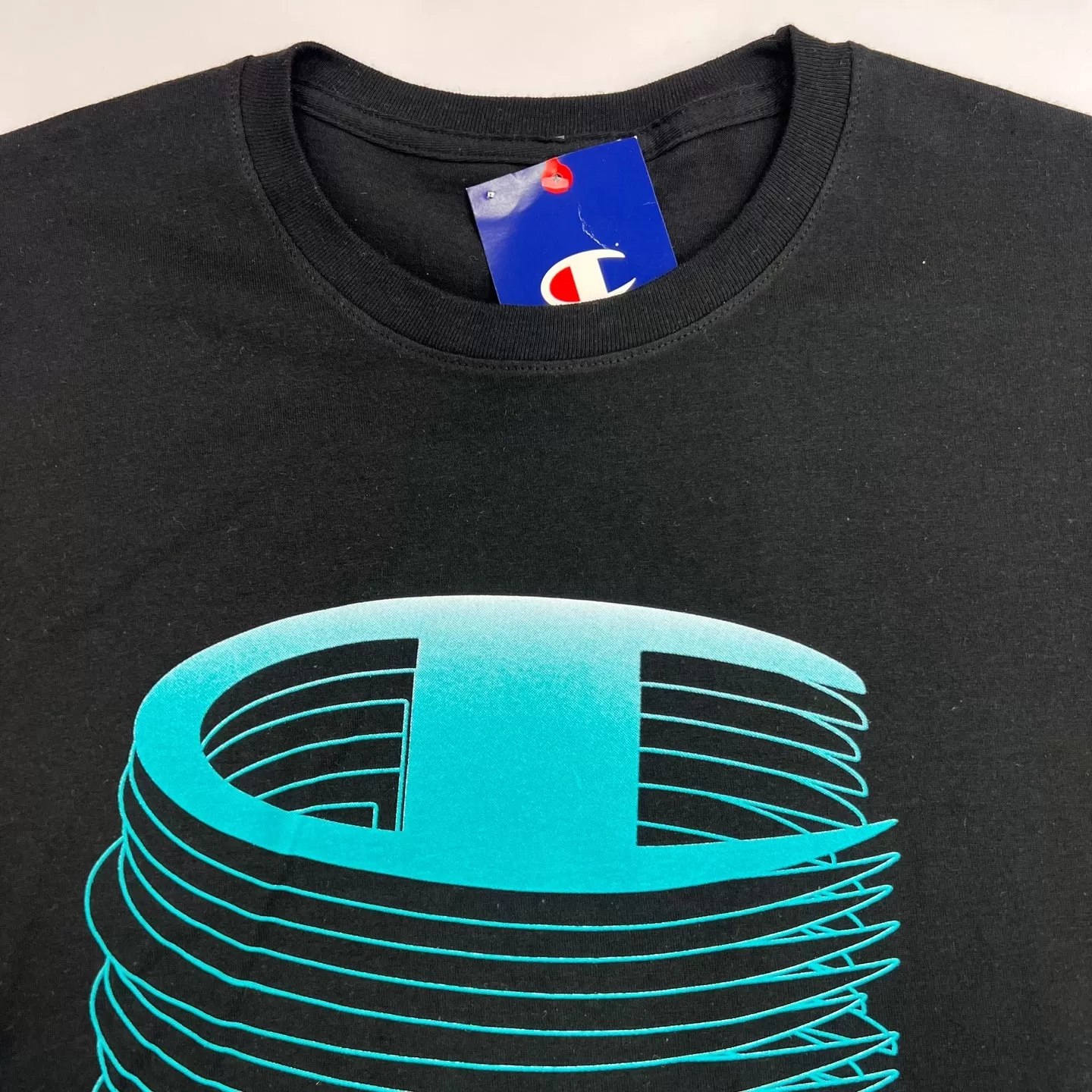 Champion Logo Stacked Graphic T-Shirt