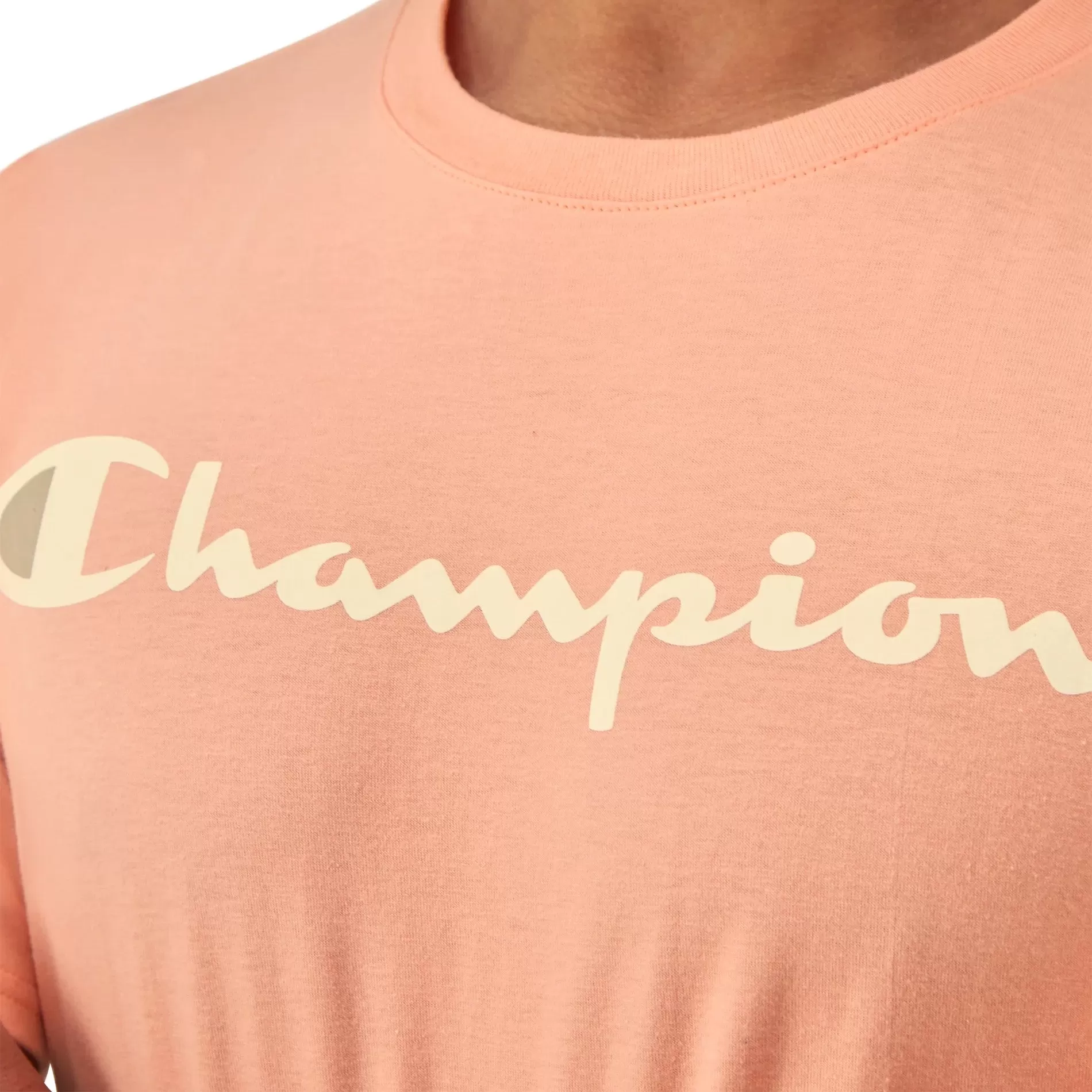 CHAMPION Script Logo Classic T-shirt - Peach