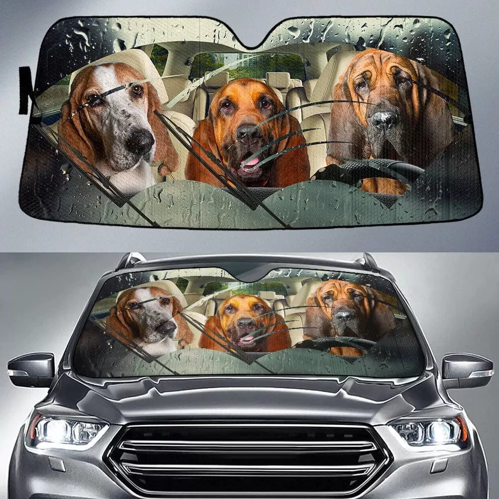 Custom Pet Rainy Driving Personalized Funny Car Front Windshield Sun Shade Offers Ultimate Protection for Car Interior