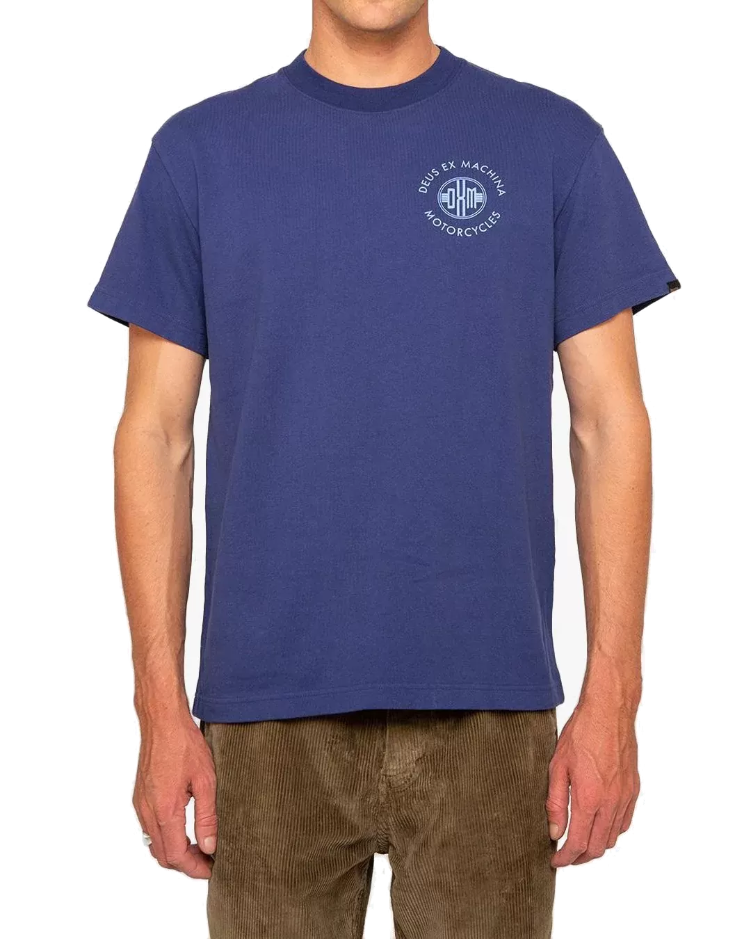 DEUS T-SHIRT TENOR TEE WORKWEAR BLUE