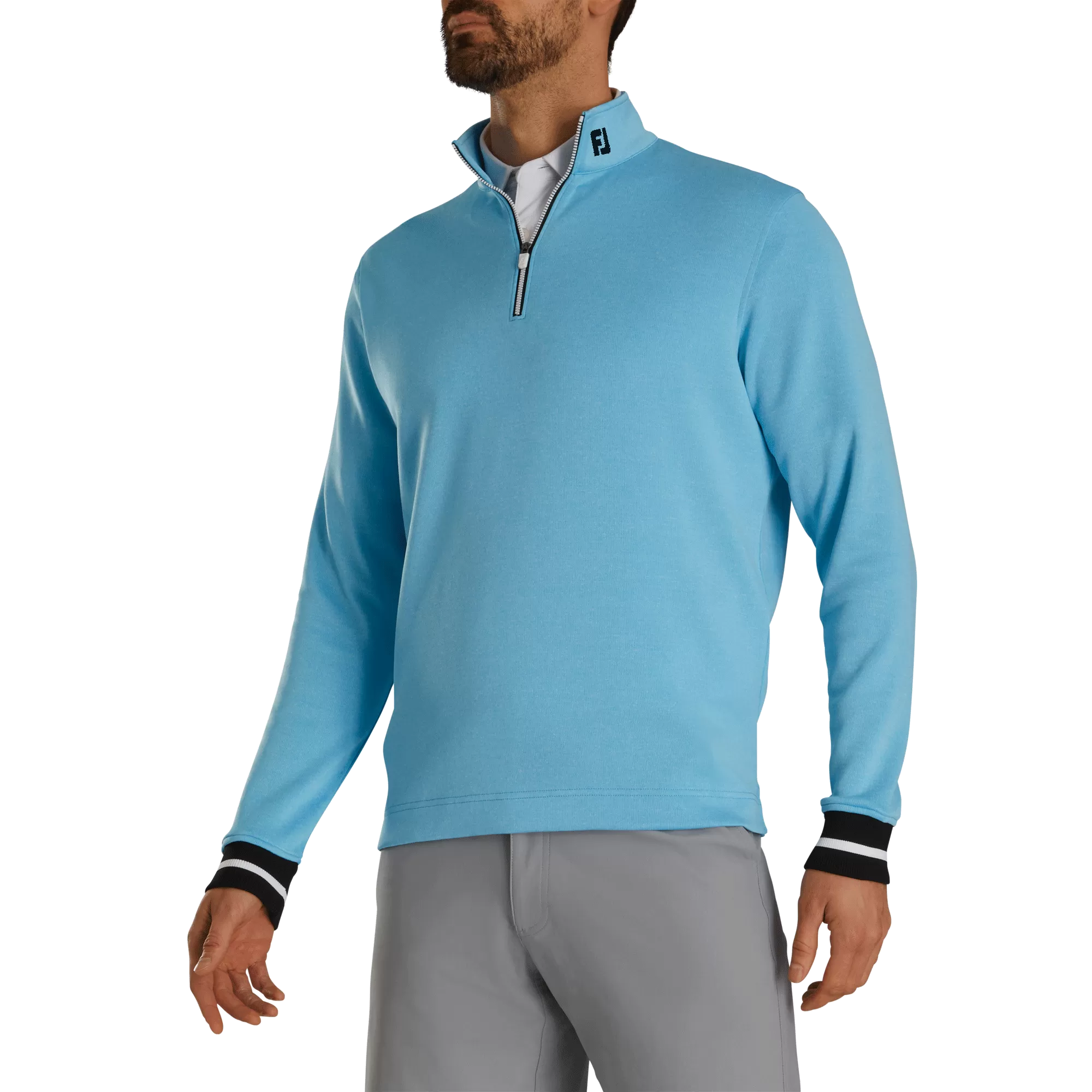 FootJoy Ribbed Quarter-Zip Flatback Rib