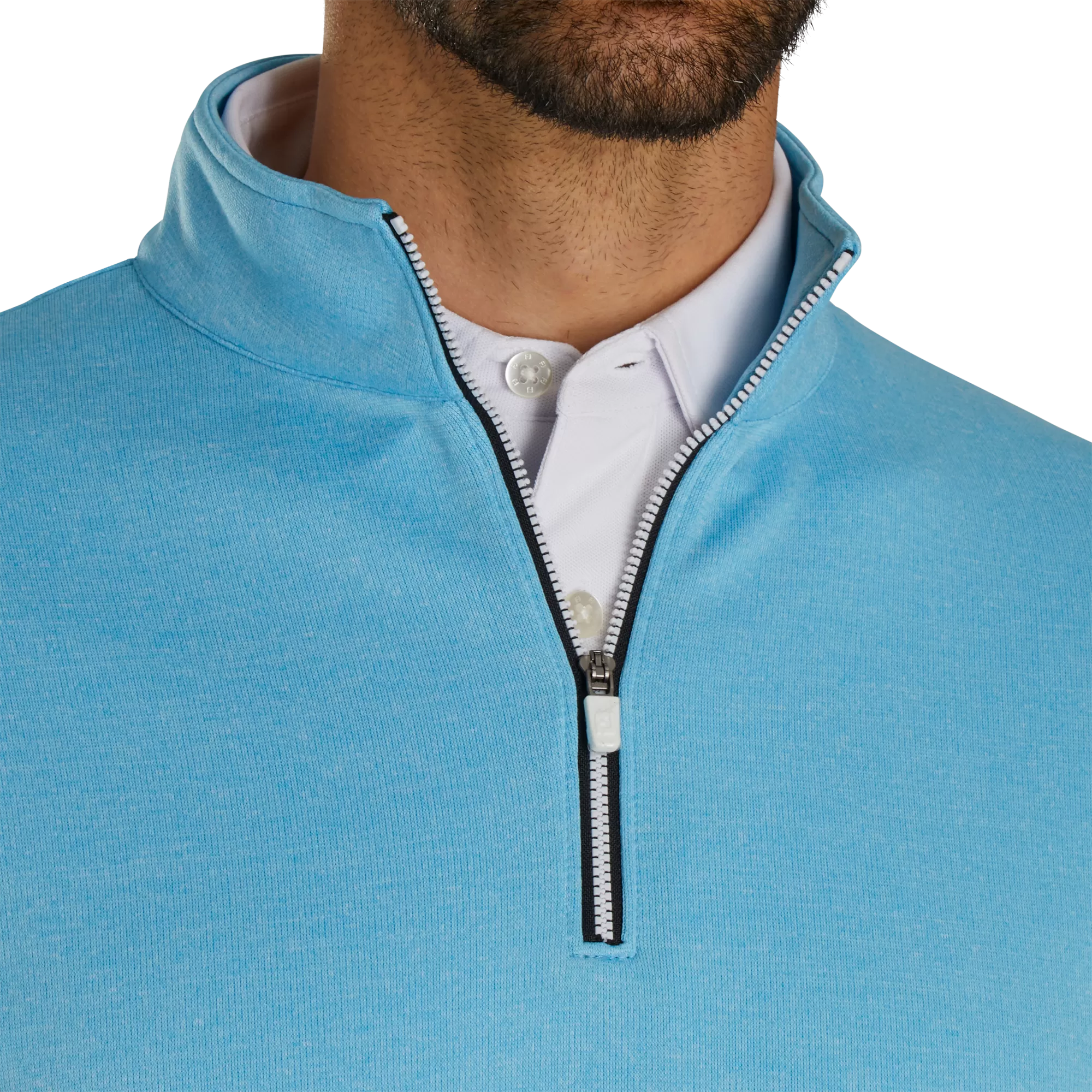 FootJoy Ribbed Quarter-Zip Flatback Rib