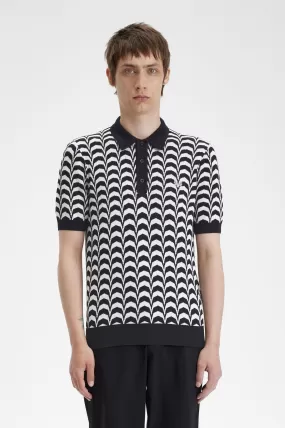 Fred Perry Jacquard Knitted Shirt Fred Perry