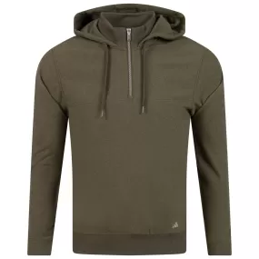 Go-To Quarter Zip Hoodie Olive Strata - AW23