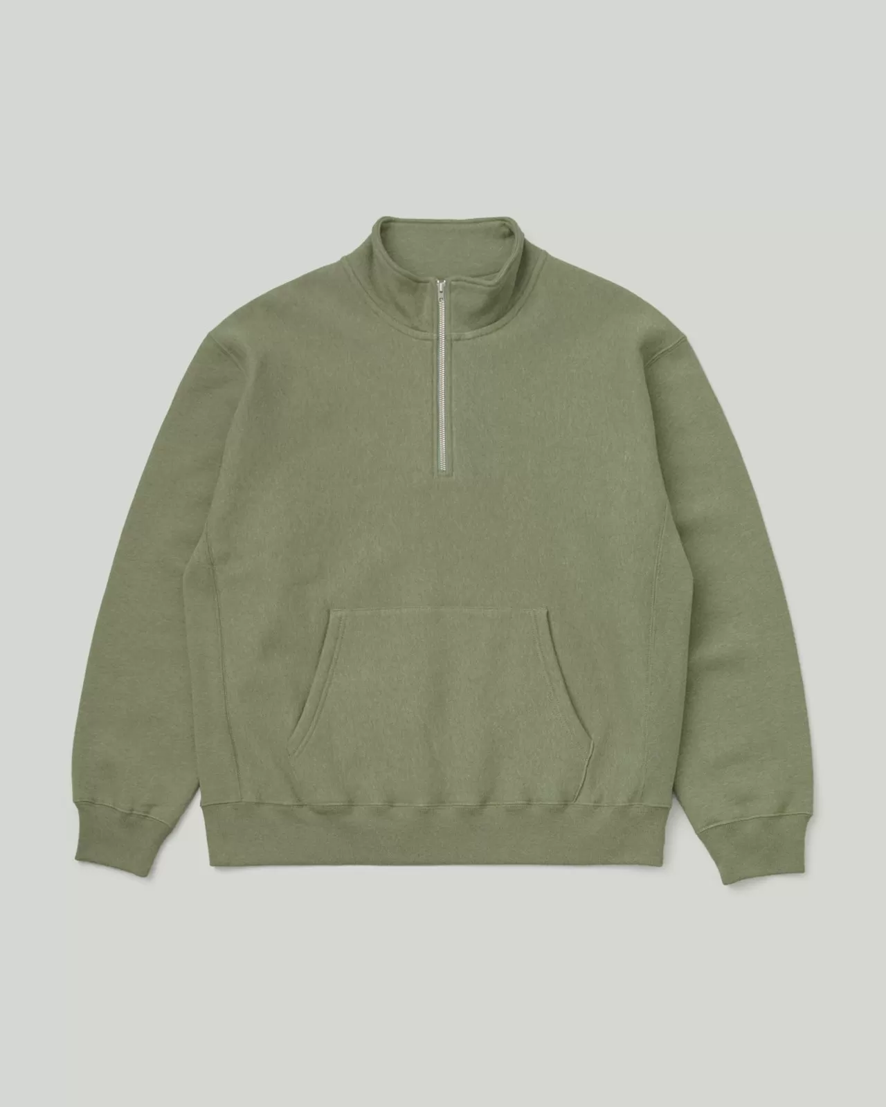 Half Zip Pocket Pullover Green