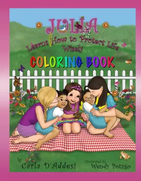 Julia Learns How to Protect Life Wisely - Coloring Book