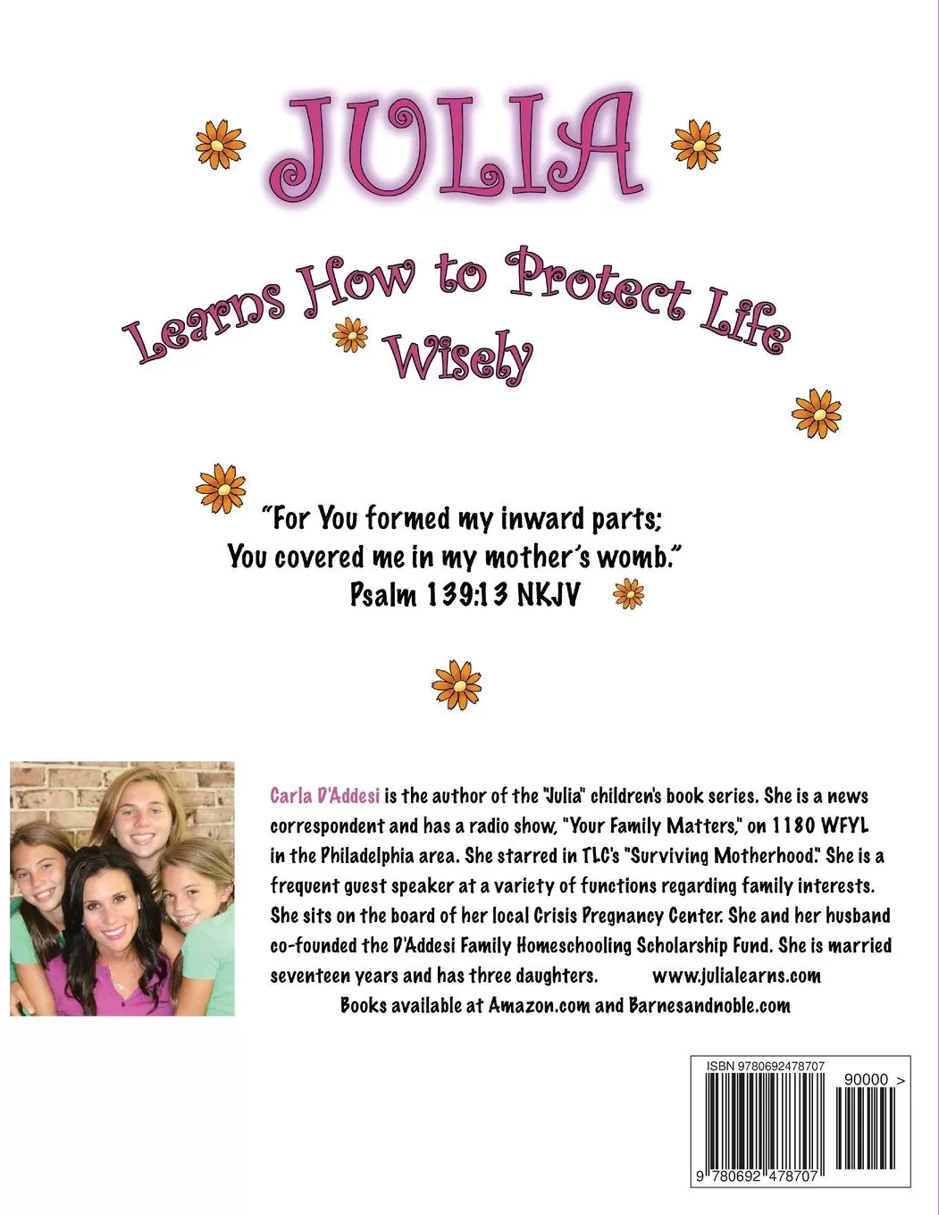 Julia Learns How to Protect Life Wisely - Coloring Book