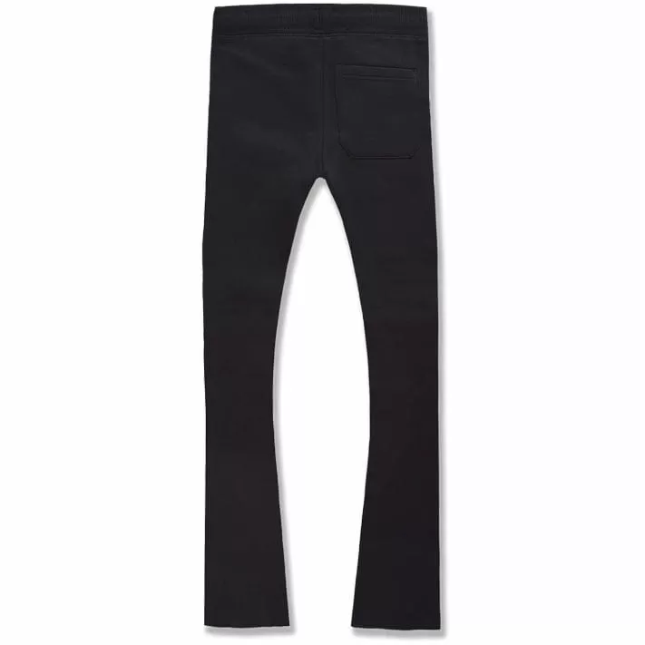 Kids Jordan Craig Uptown Stacked Sweatpants (Black) 8821LK