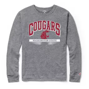 League Long Sleeve Mens Grey Cougars Tee