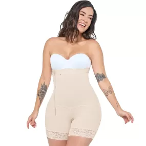 MARIAE FPL9530 Faja Colombiana Postpartum & Daily Use Shapewear Bodysuit Short Length & Open Bust