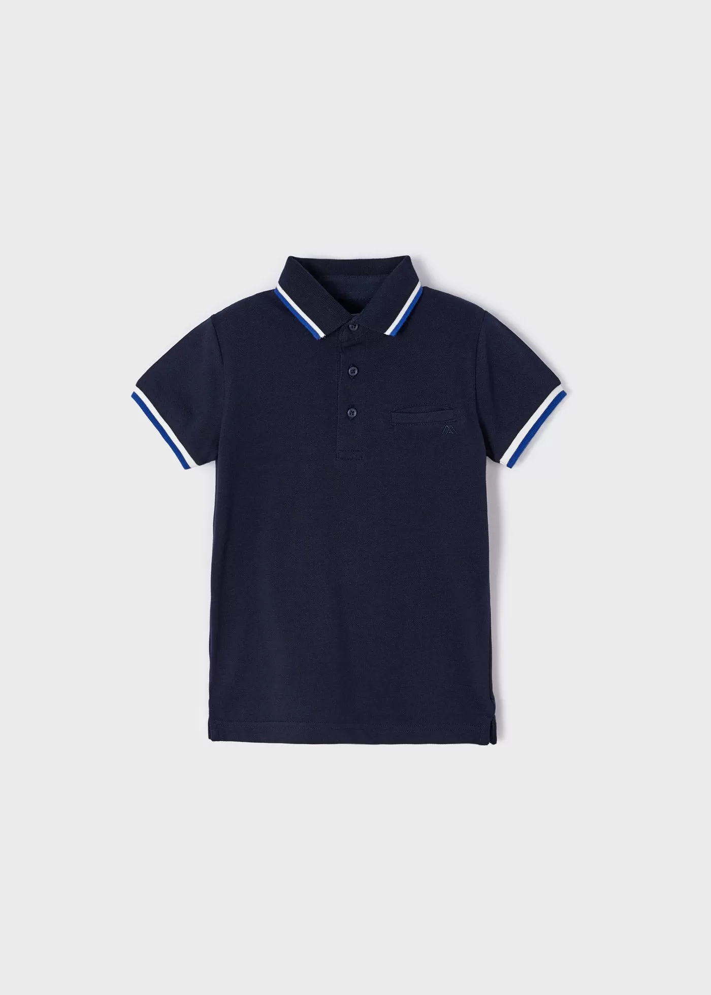 Mayoral Mini Short Sleeve Polo_ Navy 3101-37