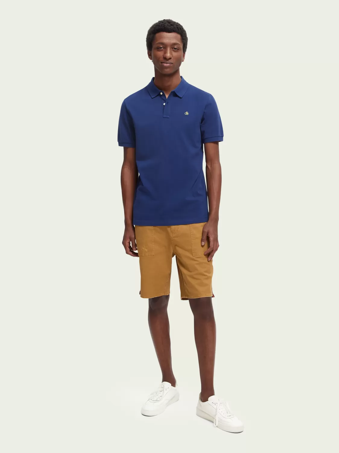 Mens Essentials Organic Cotton Pique - Marine