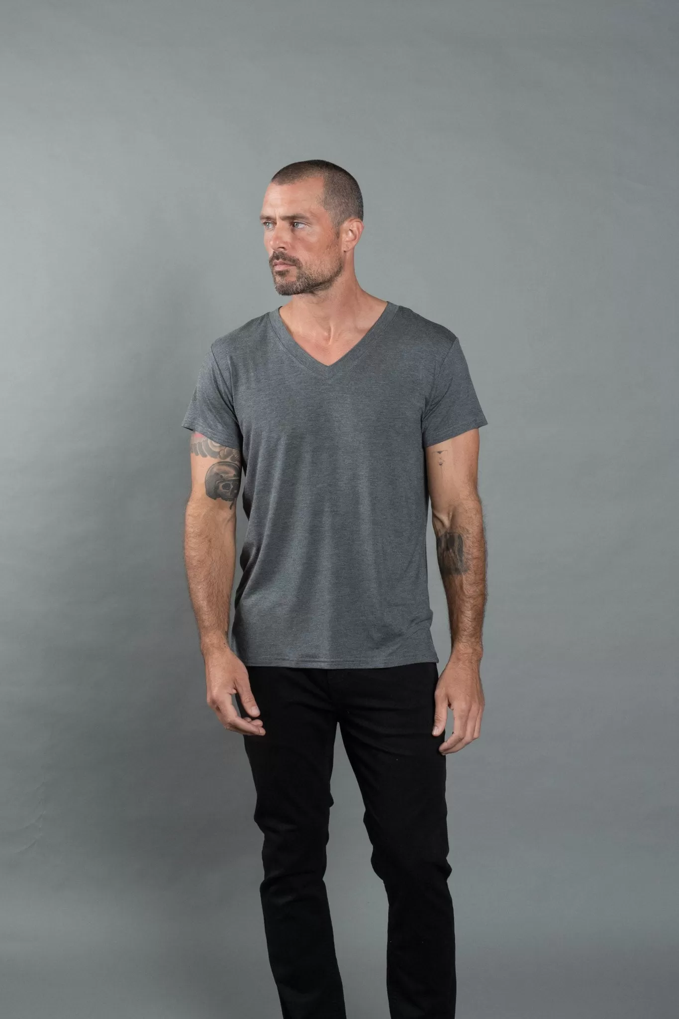 Men's Modal Classic V-Neck Tee