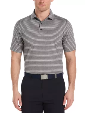 Mens Soft Touch Stripe Golf Polo