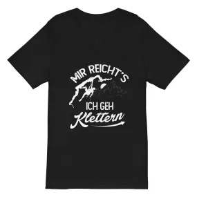 Mir reichts, ich geh Klettern - Herren V-Neck Shirt