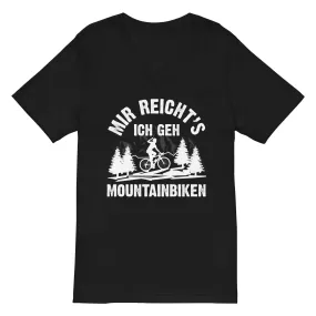 Mir reicht's ich geh mountainbiken - (M) - Herren V-Neck Shirt