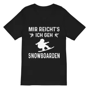 Mir Reicht's Ich Gen Snowboarden - Herren V-Neck Shirt