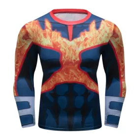 My Hero Academia 'Endeavor' Elite Long Sleeve Rashguard