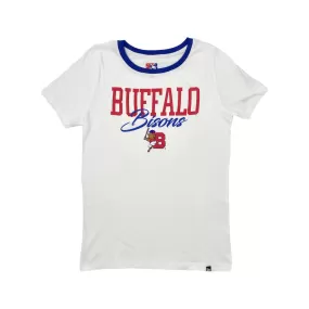 New Era Buffalo Bisons Women's White Short Sleeve Shirt