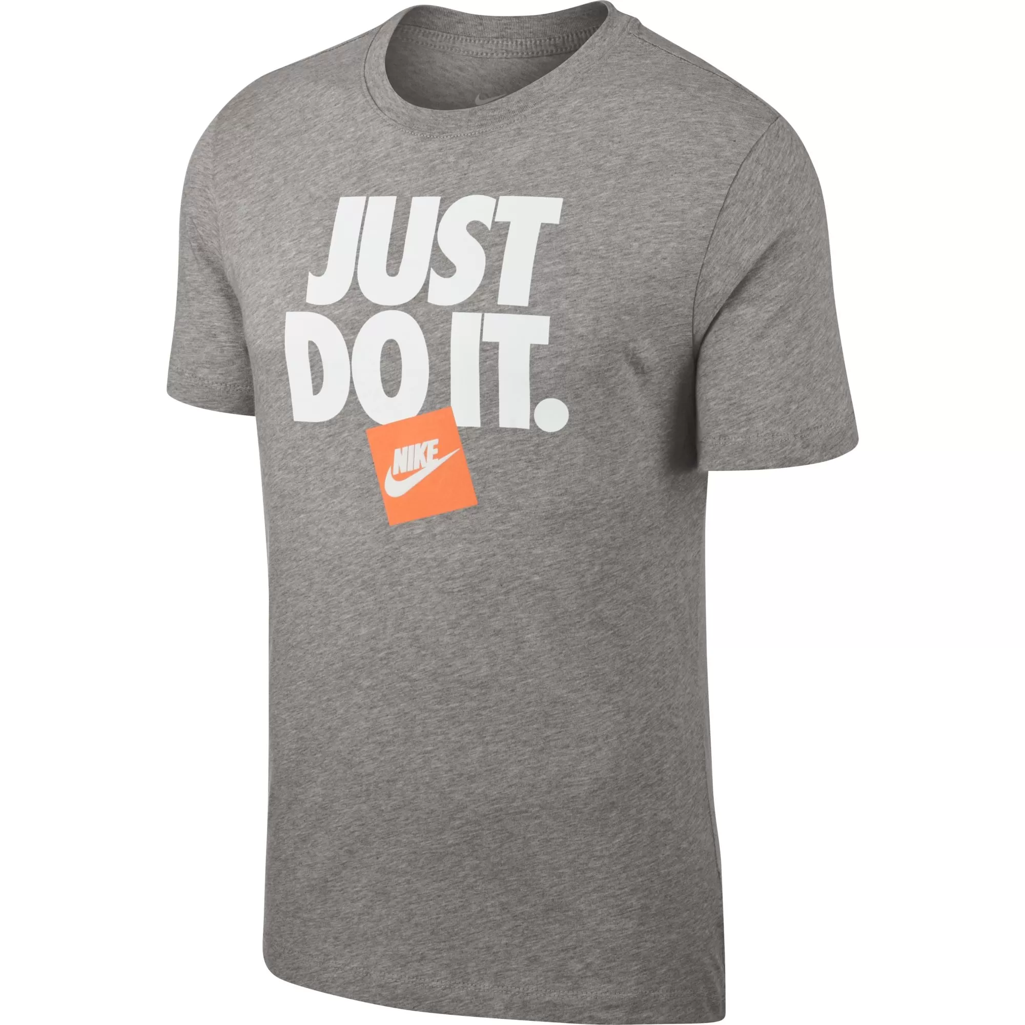 Nike Just Do It Men's Tee Grey Heather-White