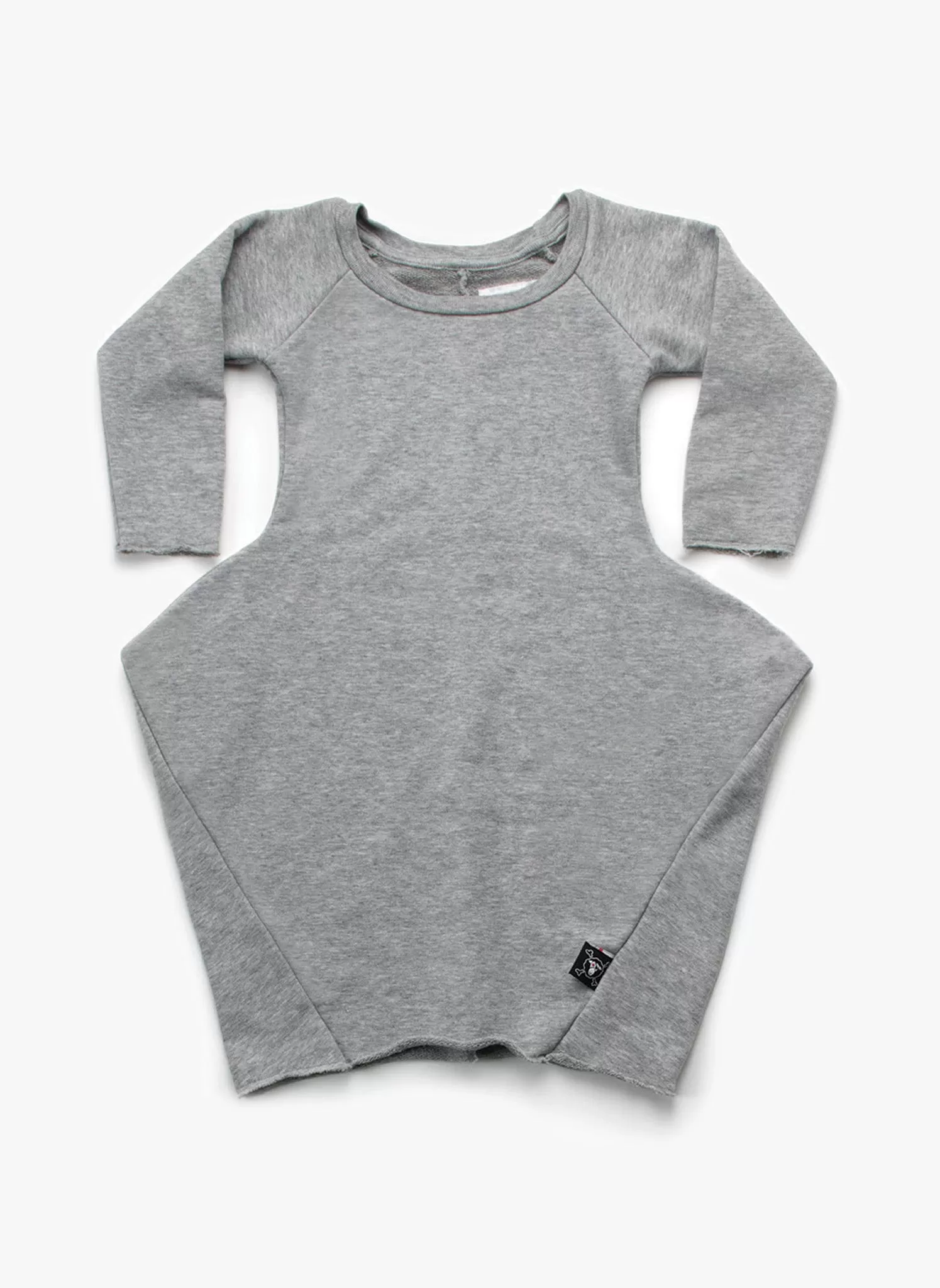 Nununu Abstract Dress in Heather Grey