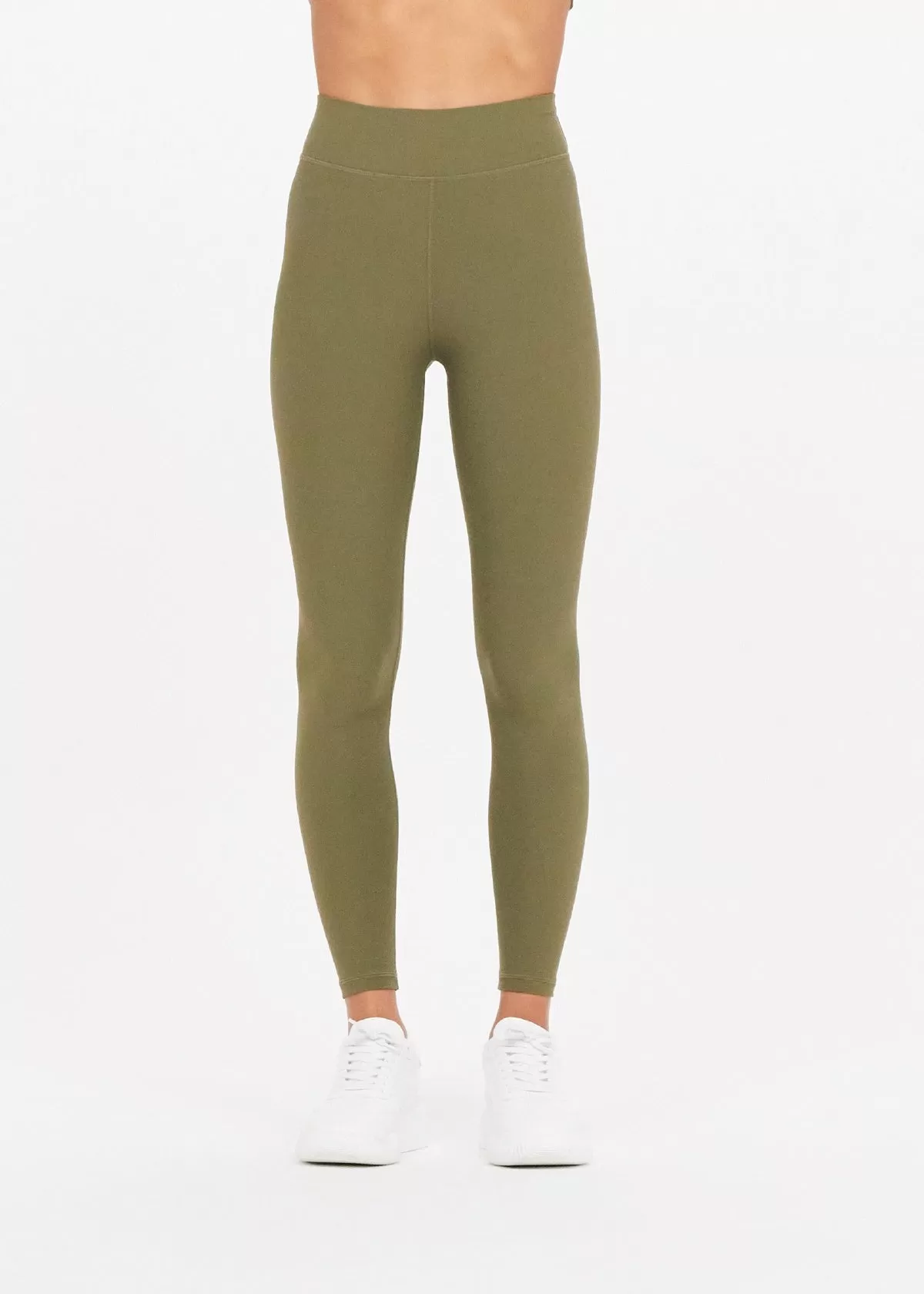 Peached 25IN Midi Pant Khaki