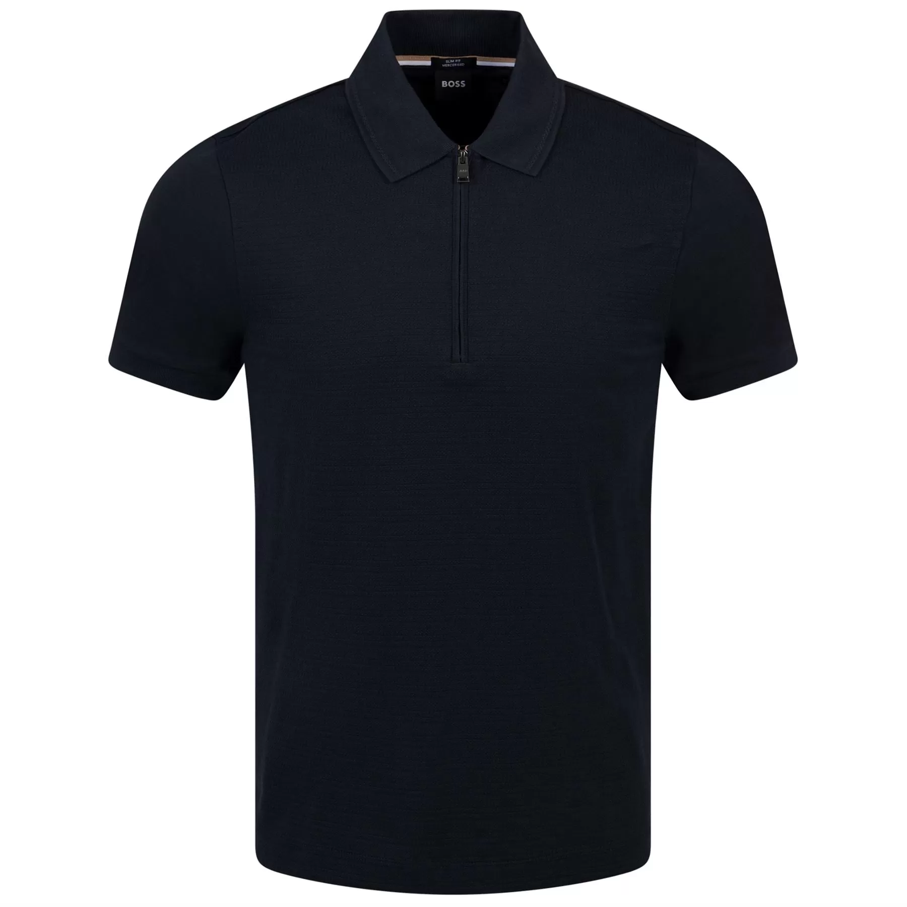 Polston 34 Cotton Jersey Slim Fit Polo Dark Blue - W23