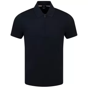 Polston 34 Cotton Jersey Slim Fit Polo Dark Blue - W23