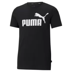 Puma ESS Logo boy's short sleeve t-shirt 586960 01 black