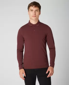 REMUS UOMO Cotton Stretch Polo Shirt/Brick - New AW23