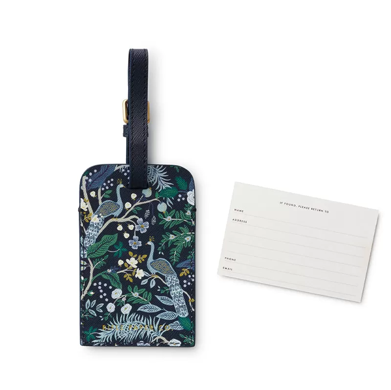 RIFLE PAPER CO. | Peacock Luggage Tag