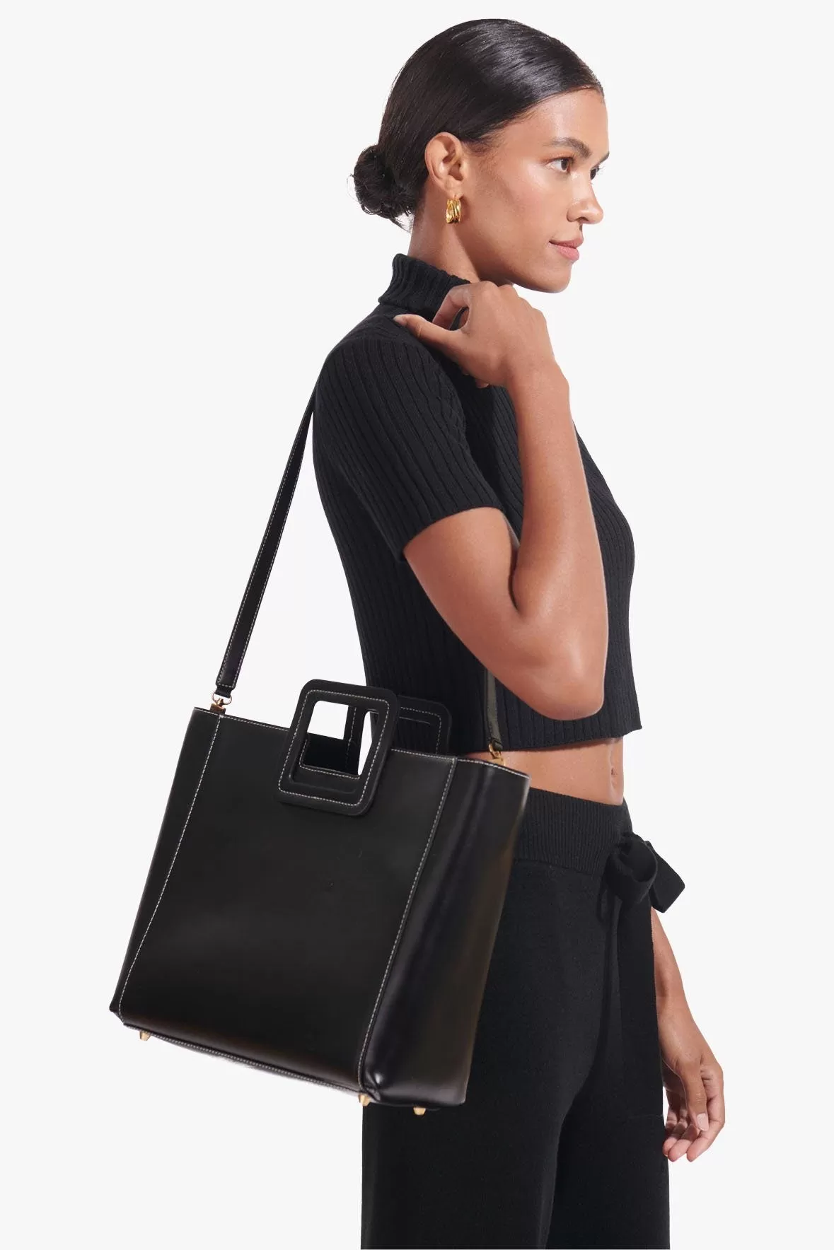 SHIRLEY LEATHER BAG | BLACK