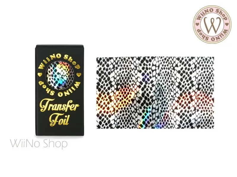 Snake Print Holographic Nail Transfer Foil (AP-M-10)