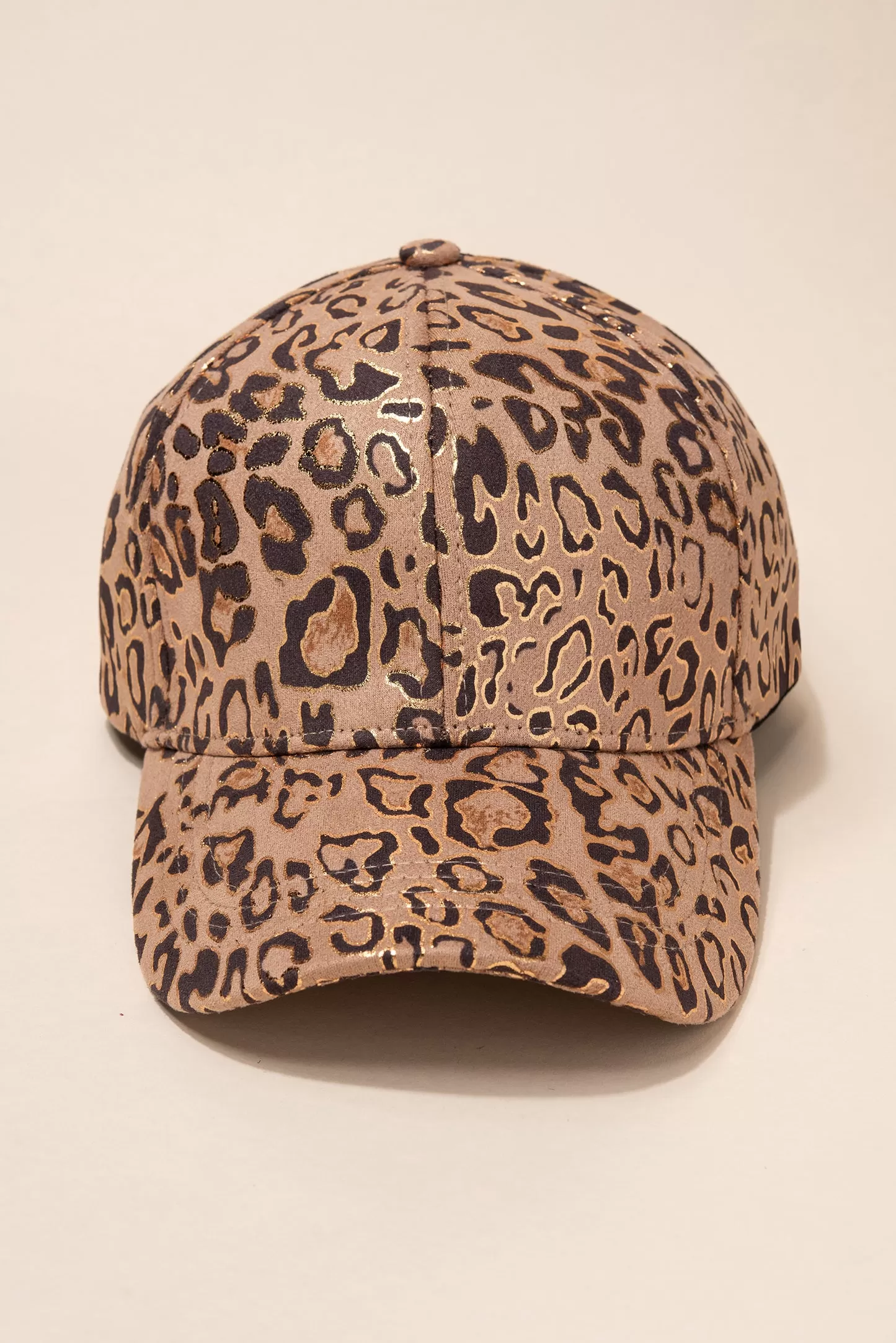 Soft Leopard Cap with Foil Detail