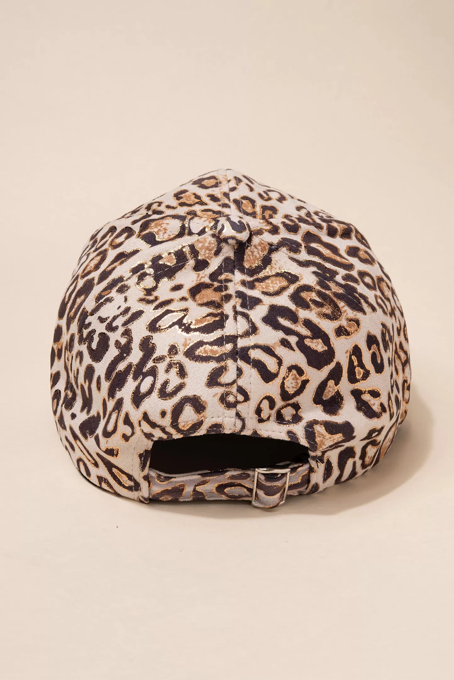 Soft Leopard Cap with Foil Detail