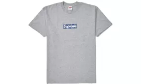 Supreme Bandana Box Logo Tee Heather Grey