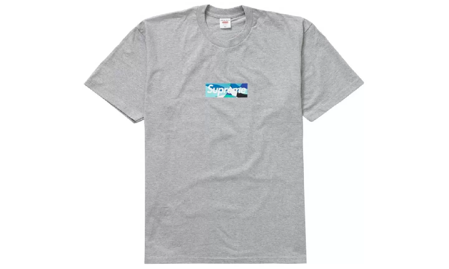 Supreme Emilio Pucci Box Logo T-Shirt Heather Grey/Blue