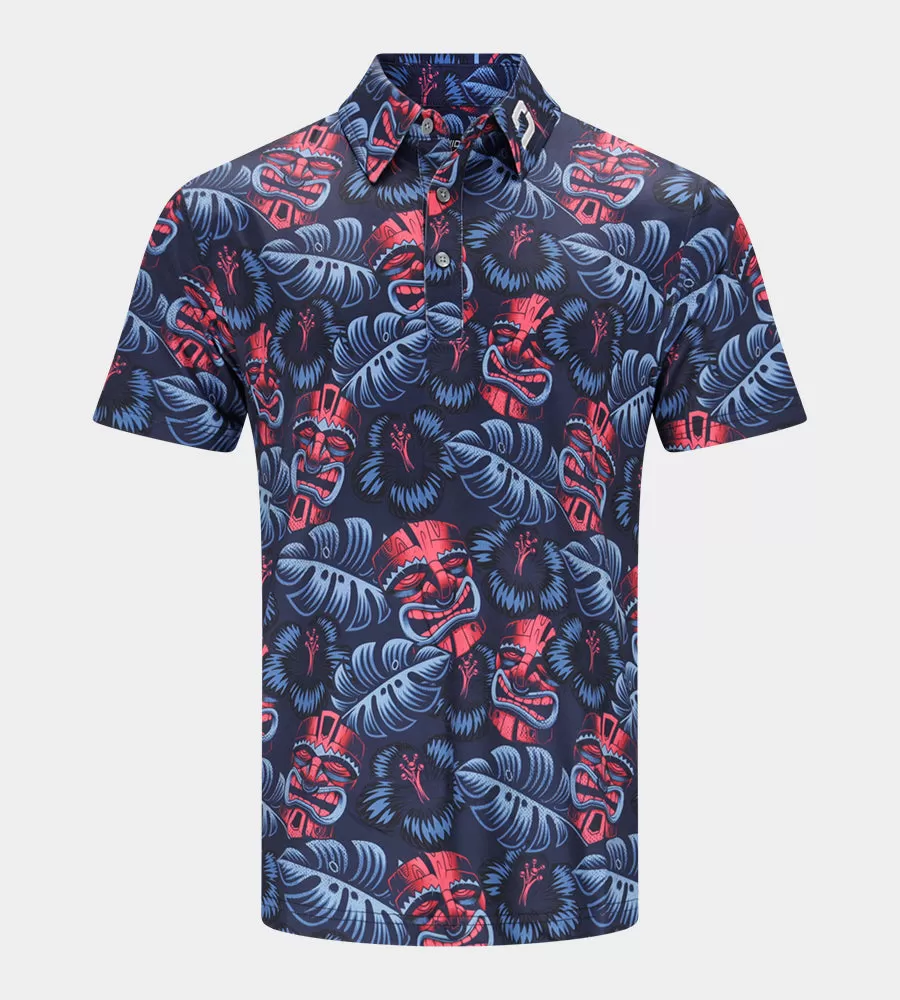 TIKI POLO - NAVY / CORAL